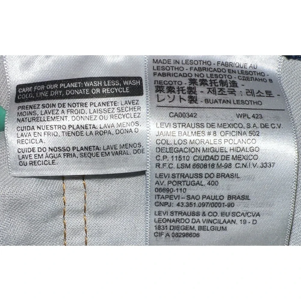 Levi's 505‎ Men’s Straight Fit Jeans 44X30 Medium Blue Denim